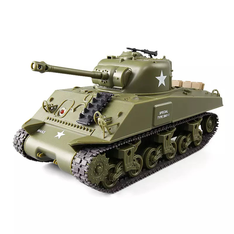 Радиоуправляемый танк Heng Long US M4A3 Sherman масштаб 1:30 RTR - HL3841-01 zegan радиоуправляемый танк с ик пушкой