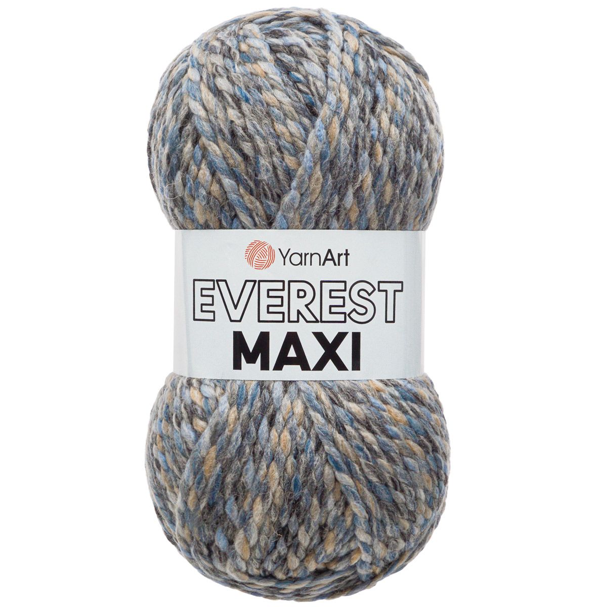 

Пряжа YarnArt Everest Maxi 200гр 134м (30% шерсть, 70% акрил) 8023 меланж 3 мотка, Разноцветный