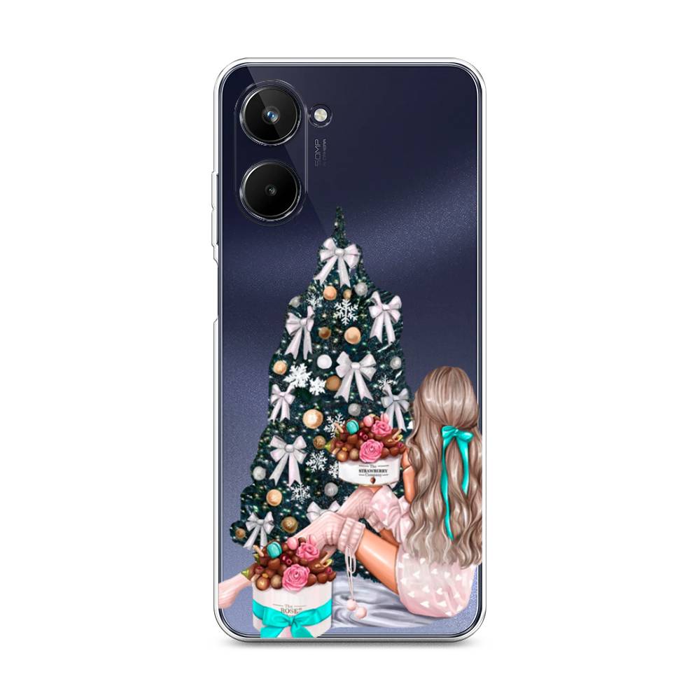 

Чехол на Realme 10 4G "New Year", Зеленый;бежевый;голубой, 2512150-5