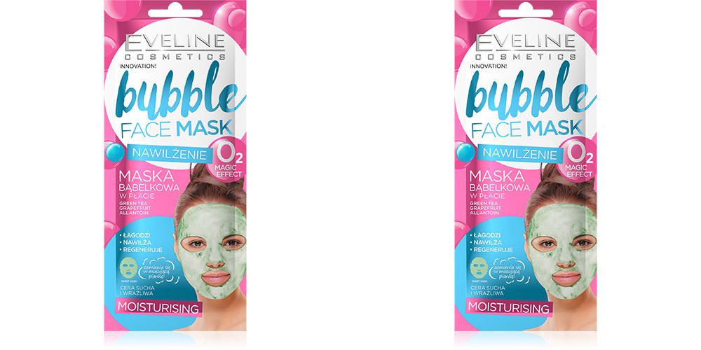 

Тканевая маска для лица Eveline Bubble Face Mask 10 мл 2 шт