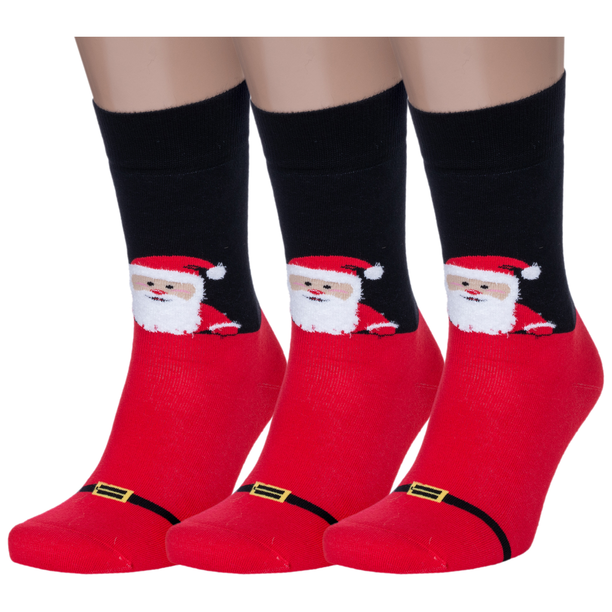 

Комплект носков мужских Rusocks 3-М3-33852 разноцветных 25-27, Красный;черный, 3-М3-33852