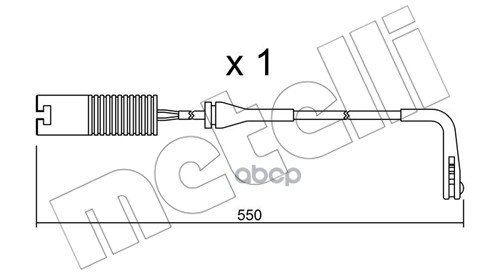 

Датчик Износа Тормозных Колодок Metelli арт. SU.092