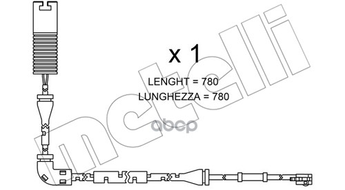 Датчик Износа Тормозных Колодок Metelli арт SU153 1300₽