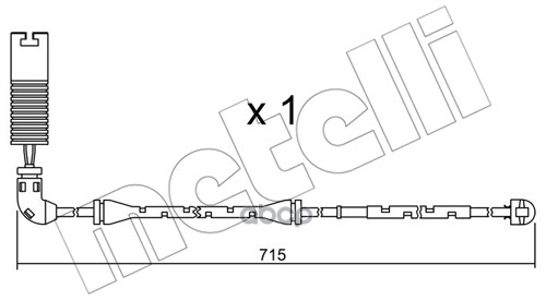 Датчик Износа Тормозных Колодок Metelli арт SU155 1435₽