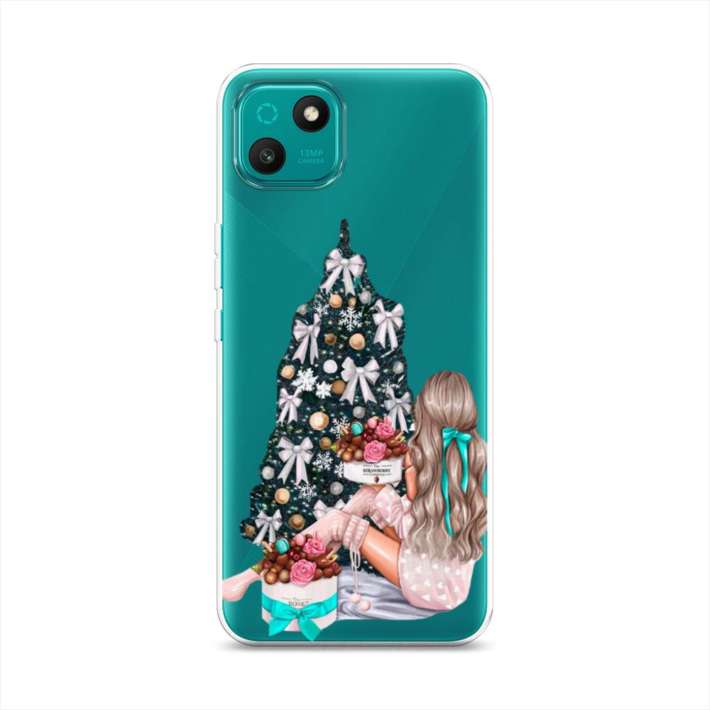 

Чехол на Wiko T10 "New Year", Зеленый;бежевый;голубой, 3400250-5