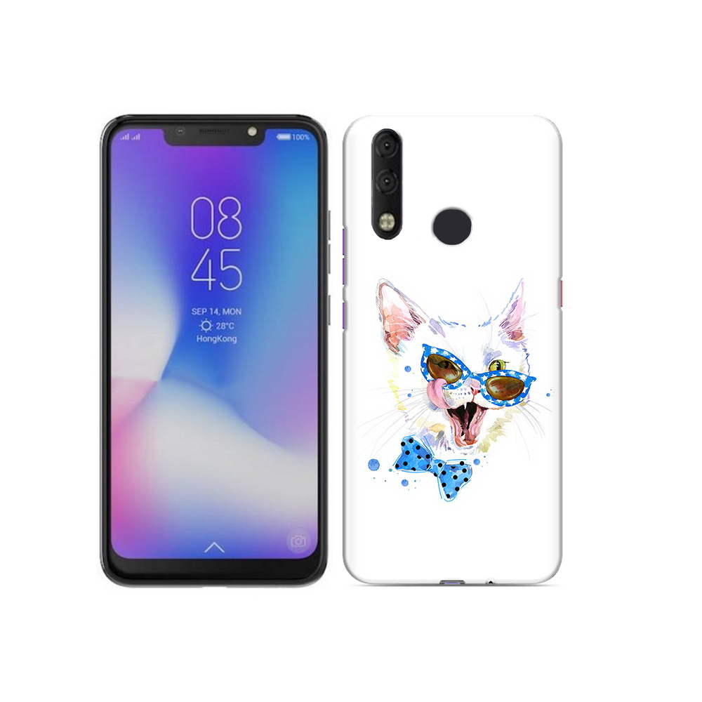 

Чехол MyPads Tocco для Tecno Camon 11 Pro белый кот, Tocco
