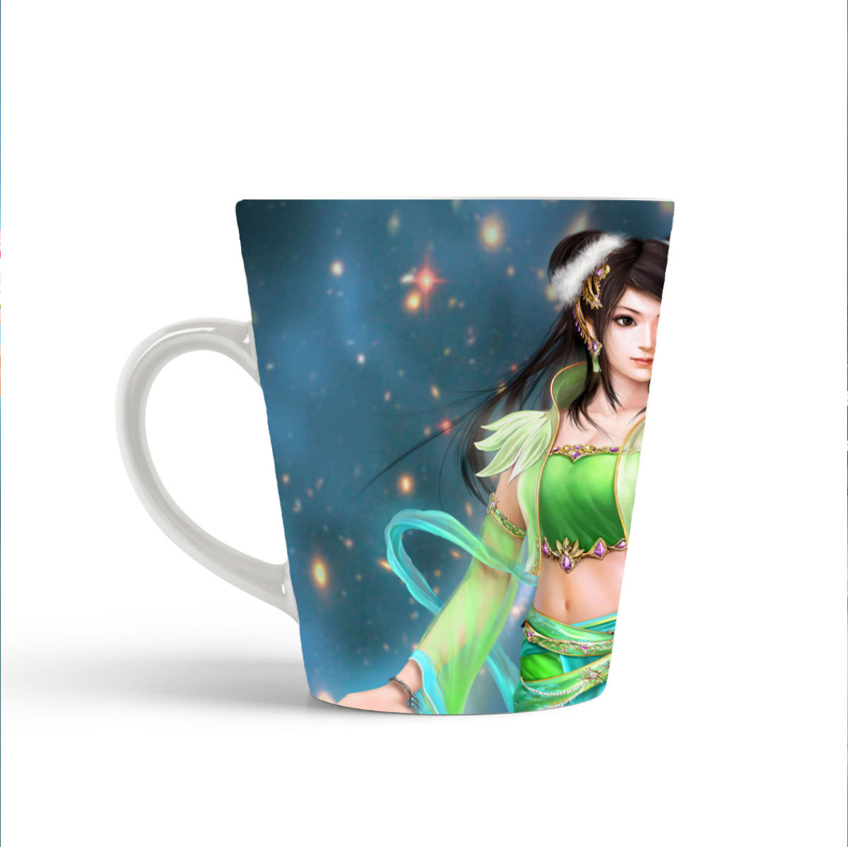 

Конусная кружка CoolPodarok jade dynasty Девушка Лотос