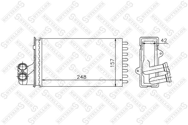 

Радиатор печки Stellox 1035013SX