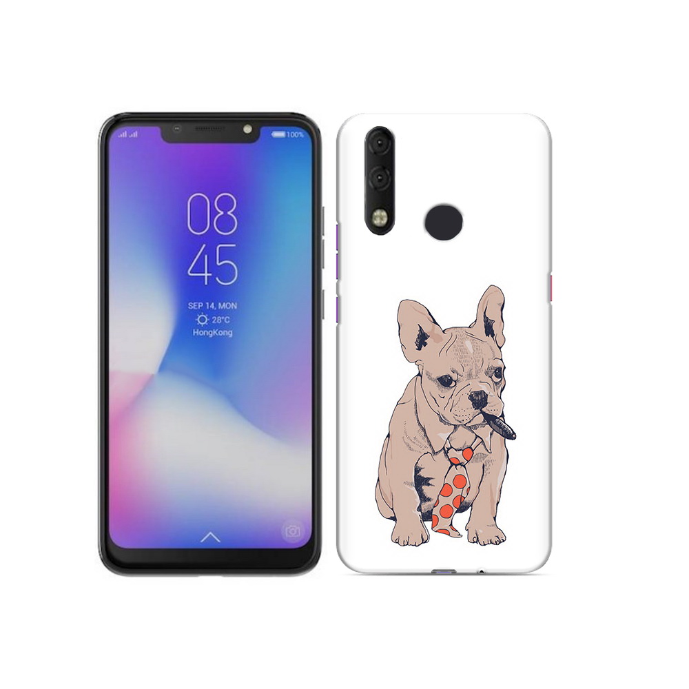 

Чехол MyPads Tocco для Tecno Camon 11 Pro бульдог с сигарой, Tocco