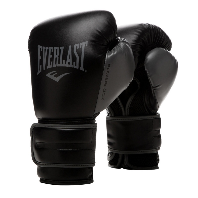 фото Боксерские перчатки everlast powerlock черный 10 унций