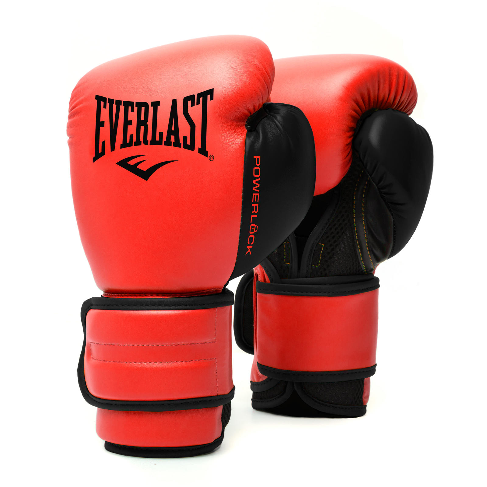 фото Боксерские перчатки everlast powerlock pu 2 красн. 12oz