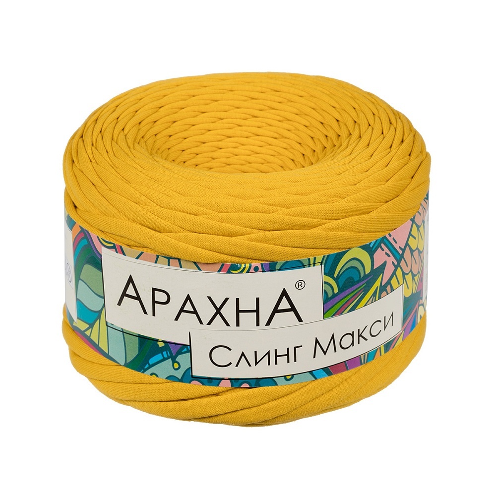 

ARACHNA Sling Maxi, хлопок, 4х300 г, 100 м, цвет 46 горчичный, Оранжевый