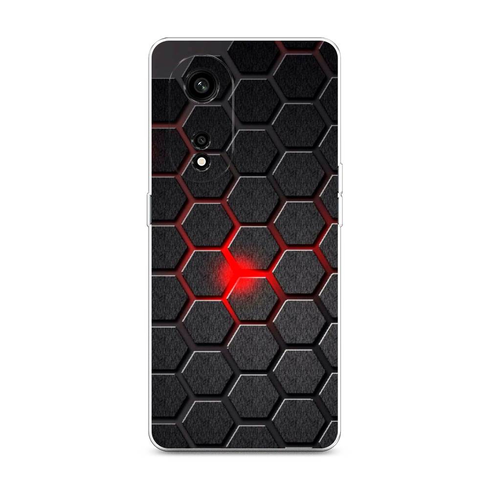 

Чехол на Oppo A1 Pro "Соты красные", Красный;черный;серый, 2512250-3