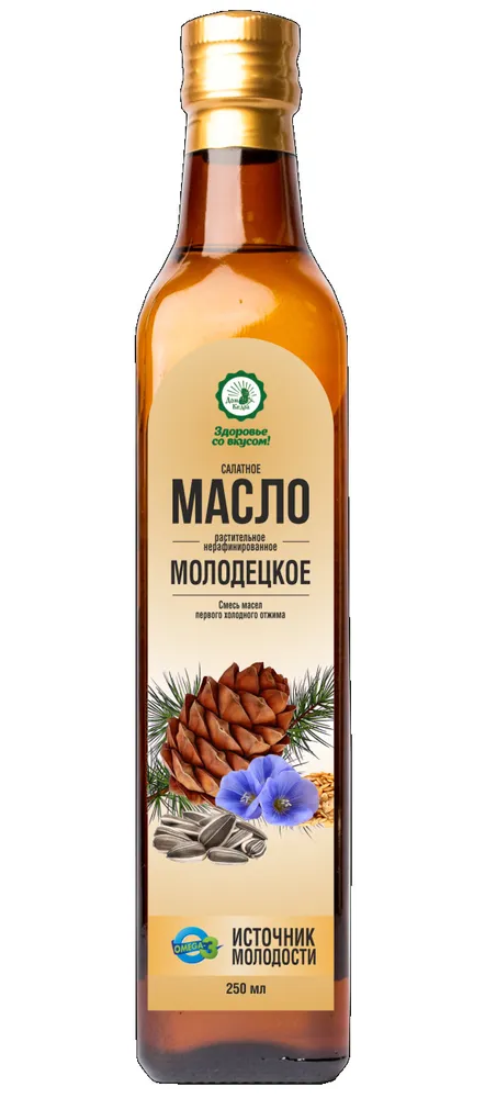 

Масло Здоровье со вкусом салатное Молодецкое 250 мл