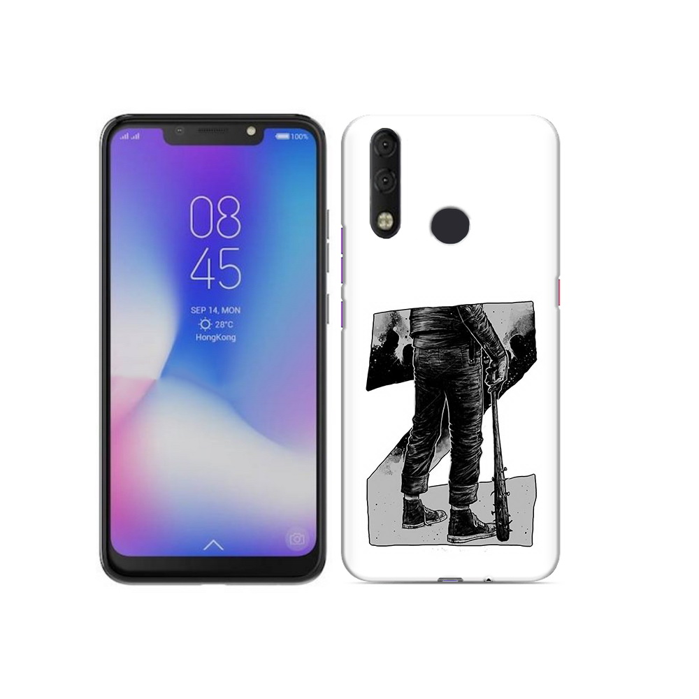 

Чехол MyPads Tocco для Tecno Camon 11 Pro воин черно белый, Tocco