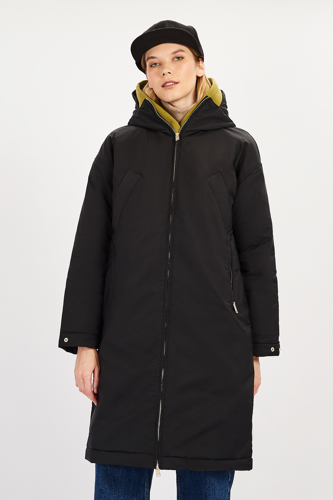 Пальто женское Baon B0322529 черное XL
