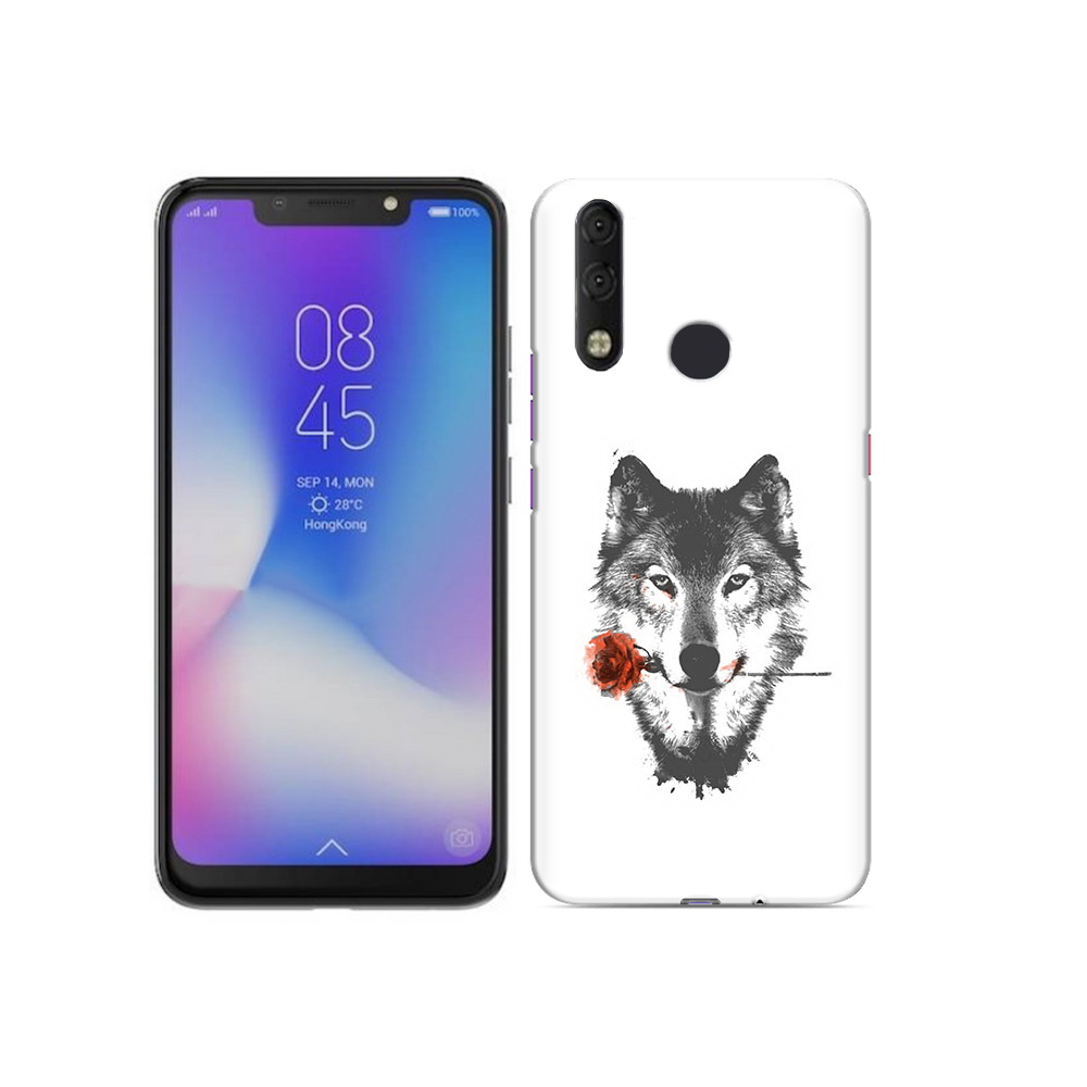 

Чехол MyPads Tocco для Tecno Camon 11 Pro волк с розой, Tocco