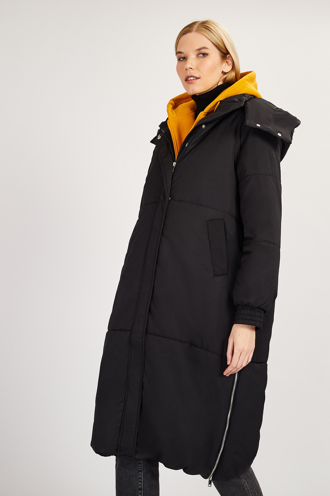 Пальто женское Baon B0322532 черное XL