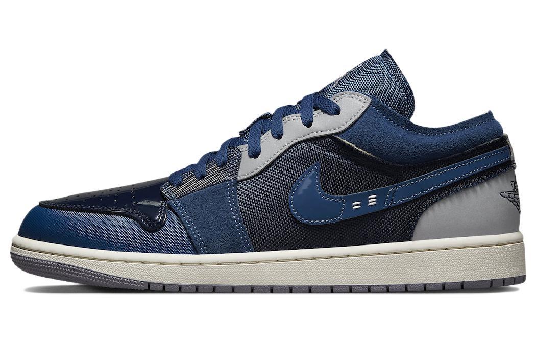 

Кеды унисекс Jordan Air Jordan 1 Low SE Craft Obsidian синие 42 EU, Синий, Air Jordan 1 Low SE Craft Obsidian