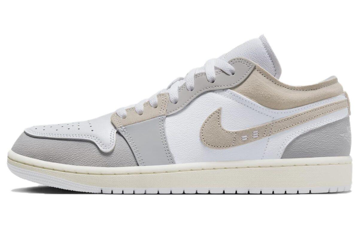 

Кеды унисекс Jordan Air Jordan 1 Low SE Craft Tech Grey белые 41 EU, Белый, Air Jordan 1 Low SE Craft Tech Grey