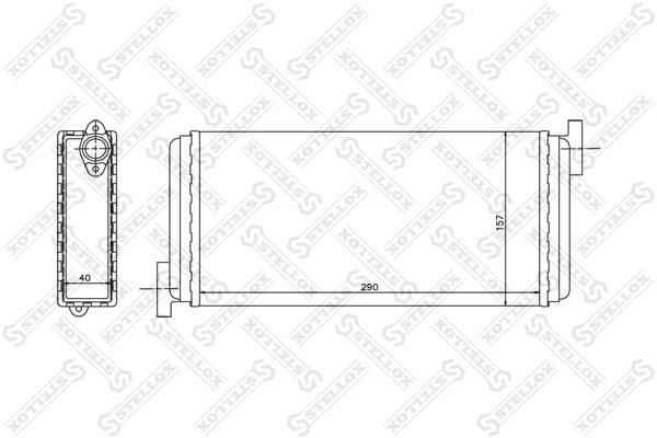 

Радиатор печки Stellox 1035049SX