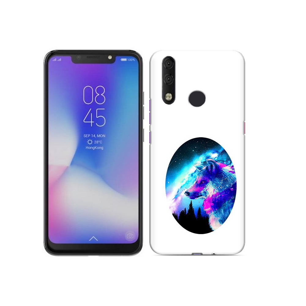 

Чехол MyPads Tocco для Tecno Camon 11 Pro голубой волк, Tocco