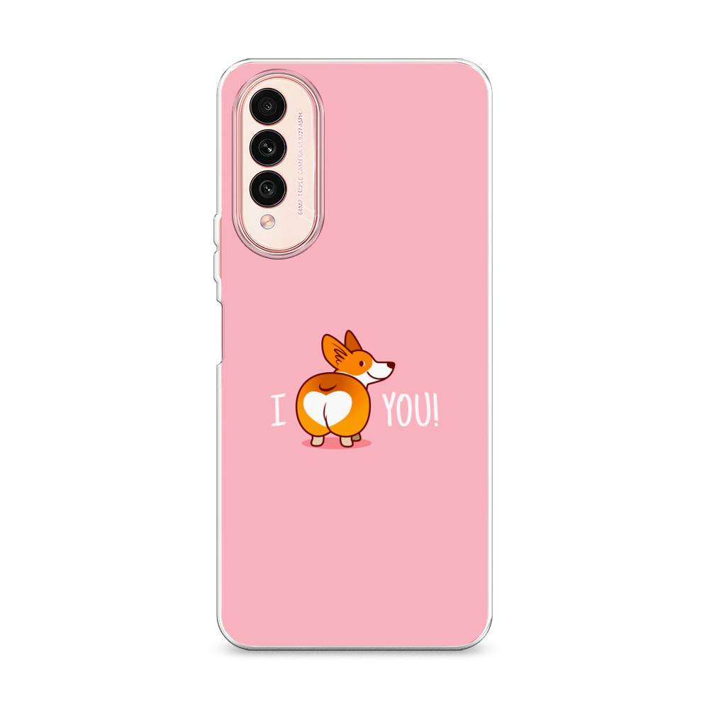

Чехол на Wiko T50 "Корги I love you", Розовый;коричневый;белый, 3400350-1