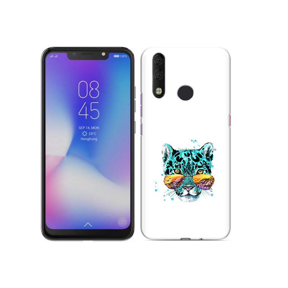 

Чехол MyPads Tocco для Tecno Camon 11 Pro голубой лео, Tocco