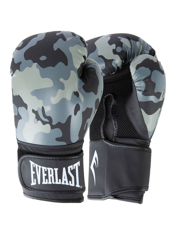 фото Боксерские перчатки everlast spark серый/голубой 12 унций