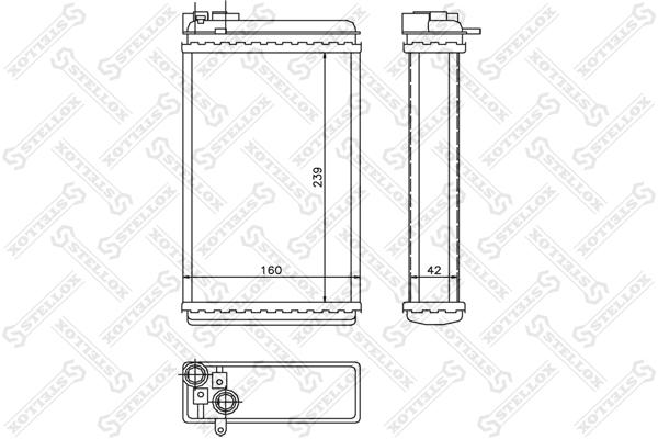 

Радиатор печки Stellox 1035046SX