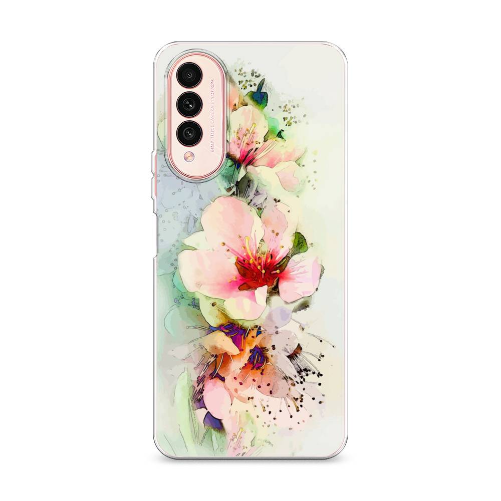 

Чехол на Wiko T50 "Нежные цветы", Зеленый;розовый, 3400350-2