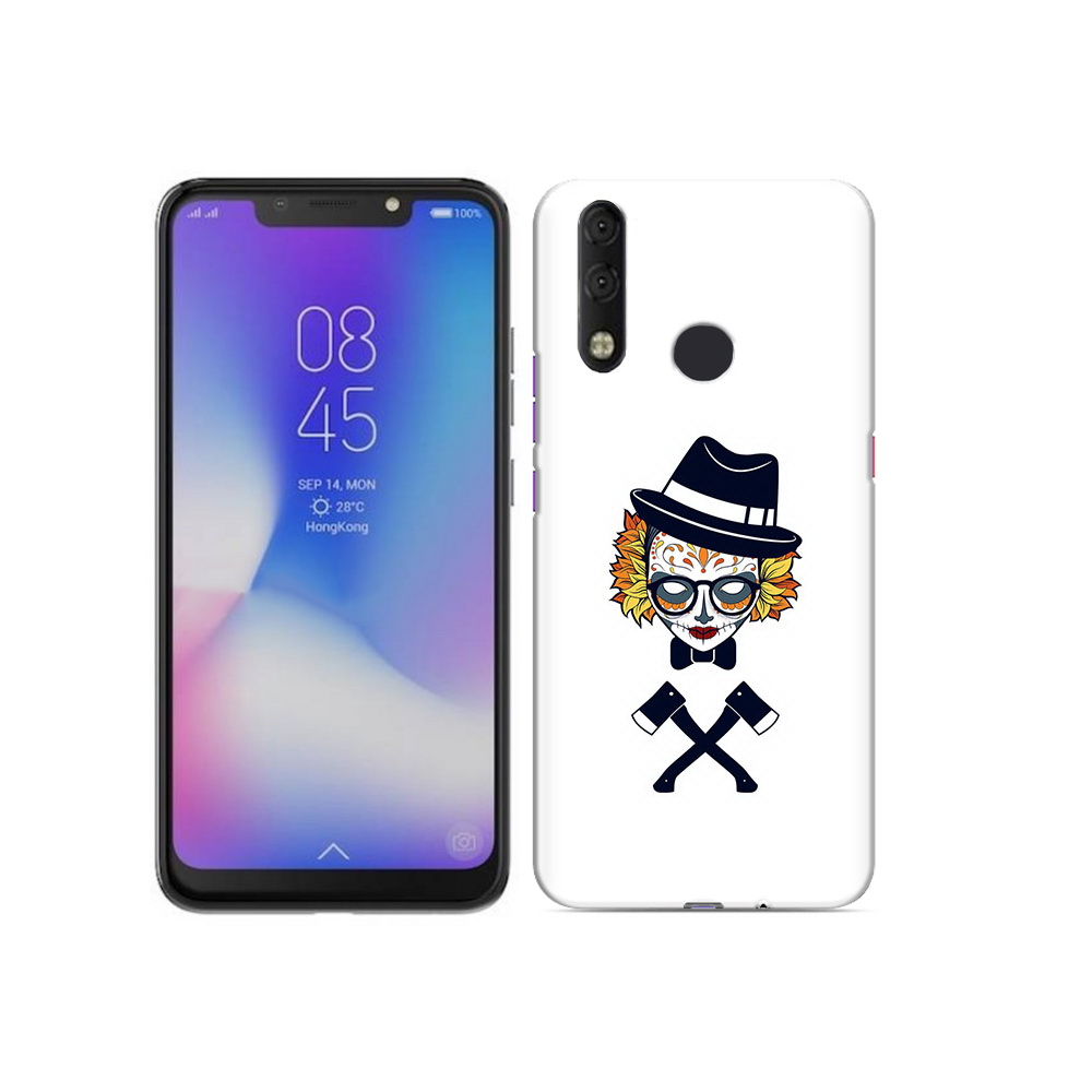 

Чехол MyPads Tocco для Tecno Camon 11 Pro девушка в маске с топорами рисунок, Tocco