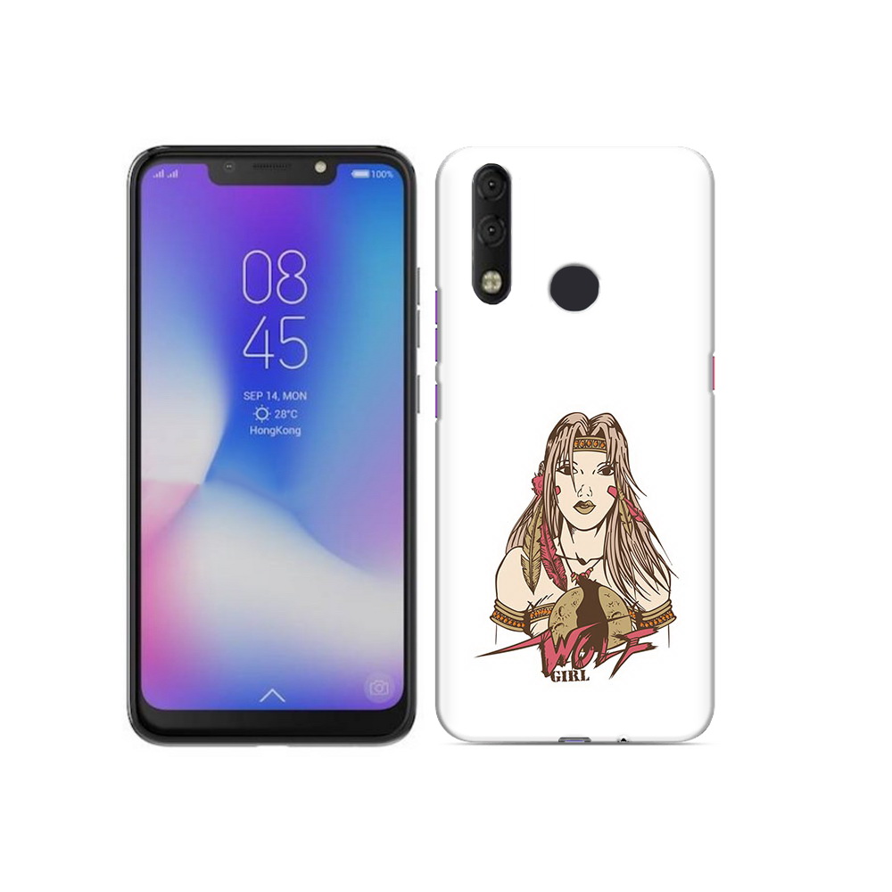 

Чехол MyPads Tocco для Tecno Camon 11 Pro девушка волк, Tocco