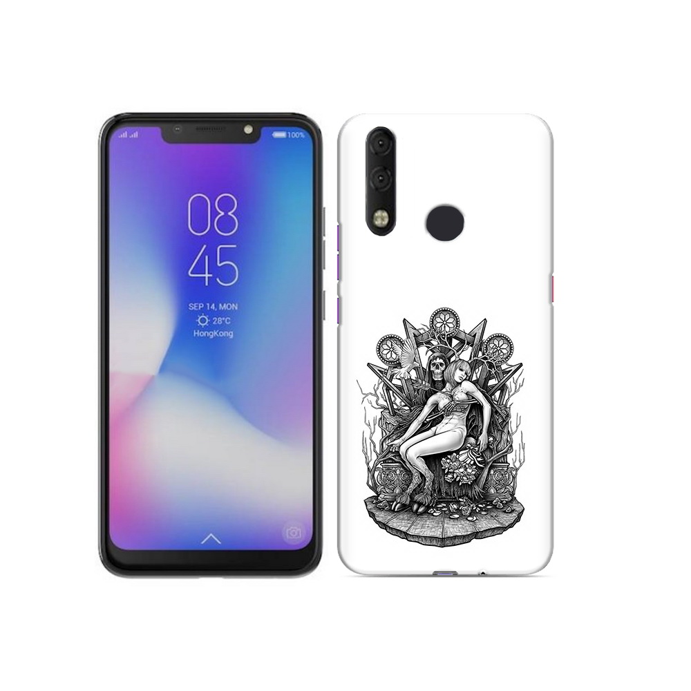 

Чехол MyPads Tocco для Tecno Camon 11 Pro девушка на троне, Tocco