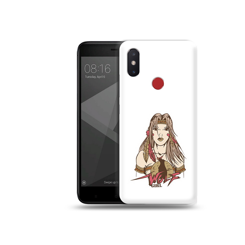 

Чехол MyPads Tocco для Xiaomi Mi 8 SE девушка волк (PT113500.331.306), Прозрачный, Tocco