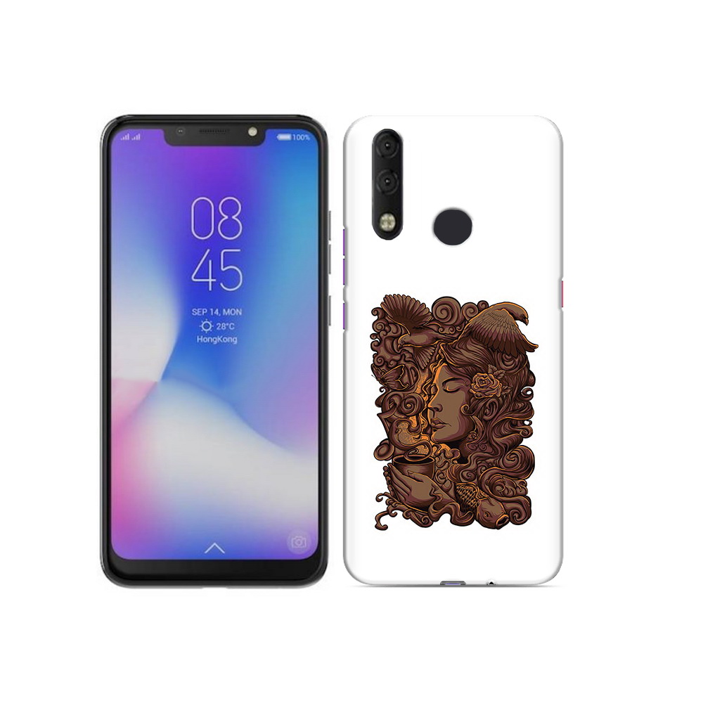 

Чехол MyPads Tocco для Tecno Camon 11 Pro девушка с длинными волосами абстракция, Tocco