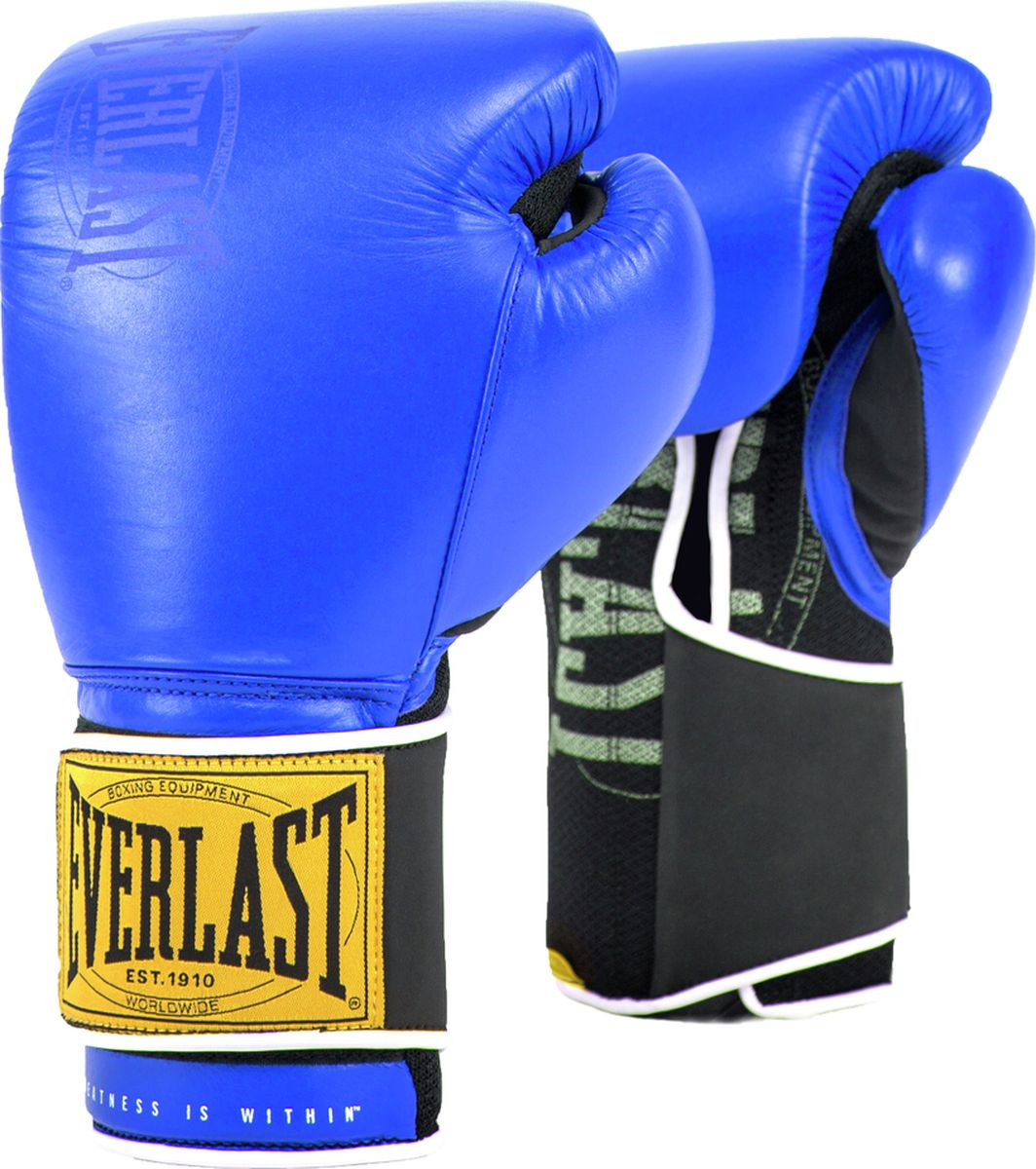 Боксерские перчатки Everlast 1910 Classic синий 16 унций