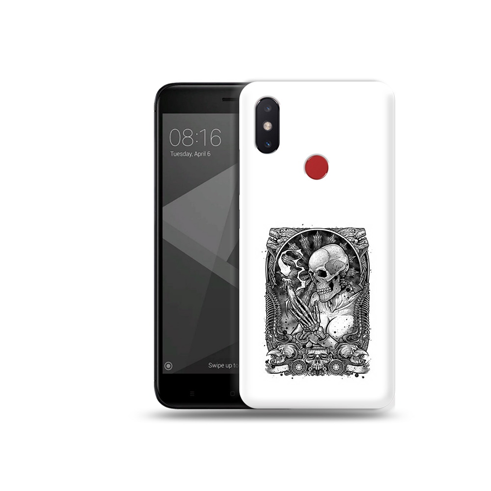 

Чехол MyPads Tocco для Xiaomi Mi 8 SE девушка скелет (PT113500.331.316), Прозрачный, Tocco