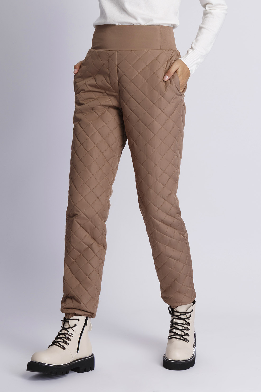 

Брюки женские Baon B091503 бежевые XS, Бежевый, B091503