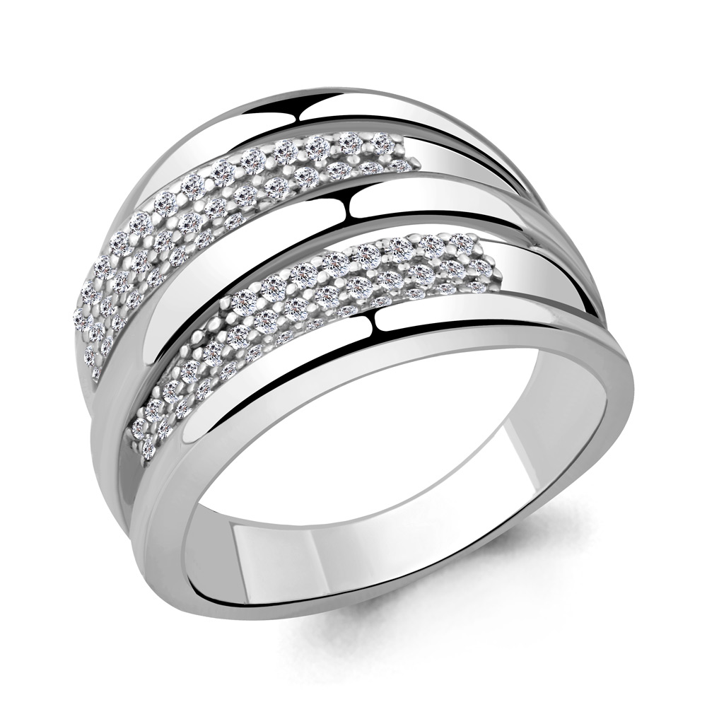 

Кольцо из серебра р. 20,5 AQUAMARINE 63832А_925_р, 63832А_925_р