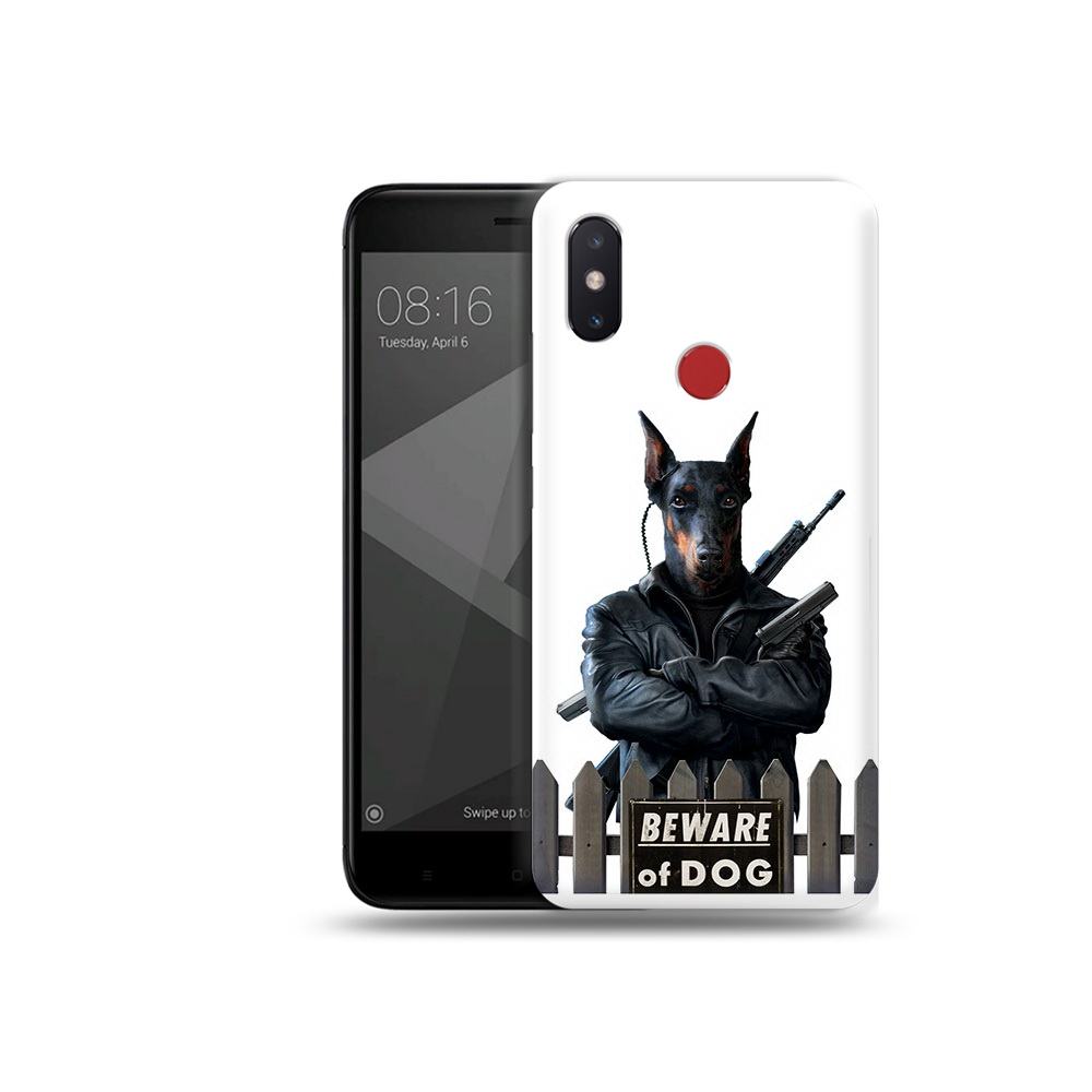 

Чехол MyPads Tocco для Xiaomi Mi 8 SE доберман (PT113500.331.332), Прозрачный, Tocco