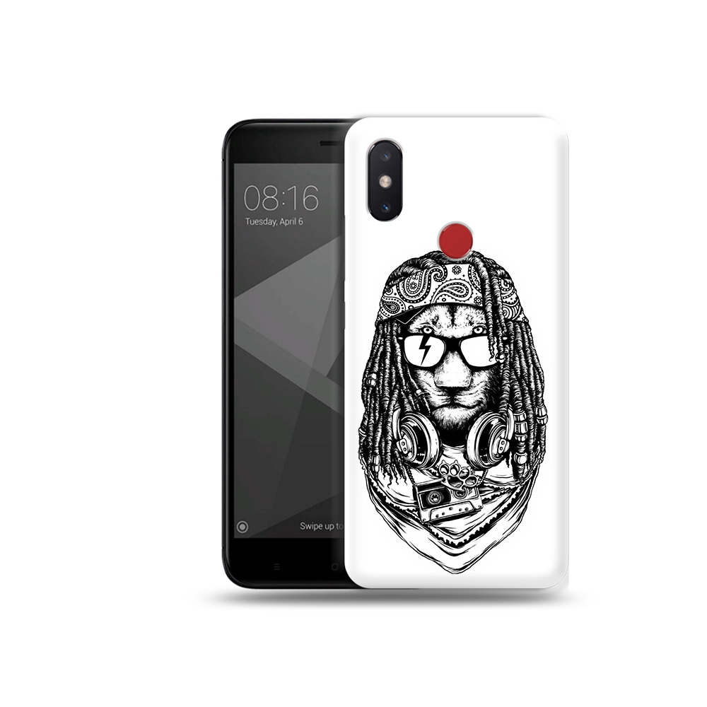

Чехол MyPads Tocco для Xiaomi Mi 8 SE дреды льва (PT113500.331.338), Прозрачный, Tocco