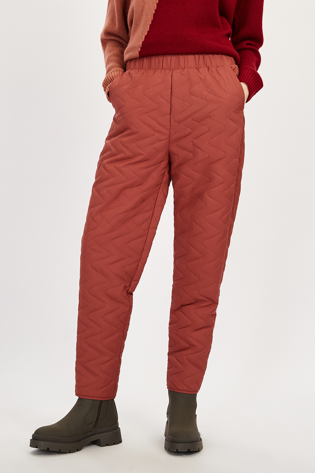 

Брюки женские Baon B0922511 коричневые L, Коричневый, B0922511