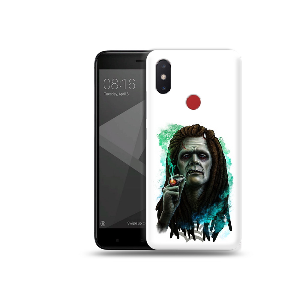 

Чехол MyPads Tocco для Xiaomi Mi 8 SE зеленый мужчина с сигаретой (PT113500.331.360), Прозрачный, Tocco