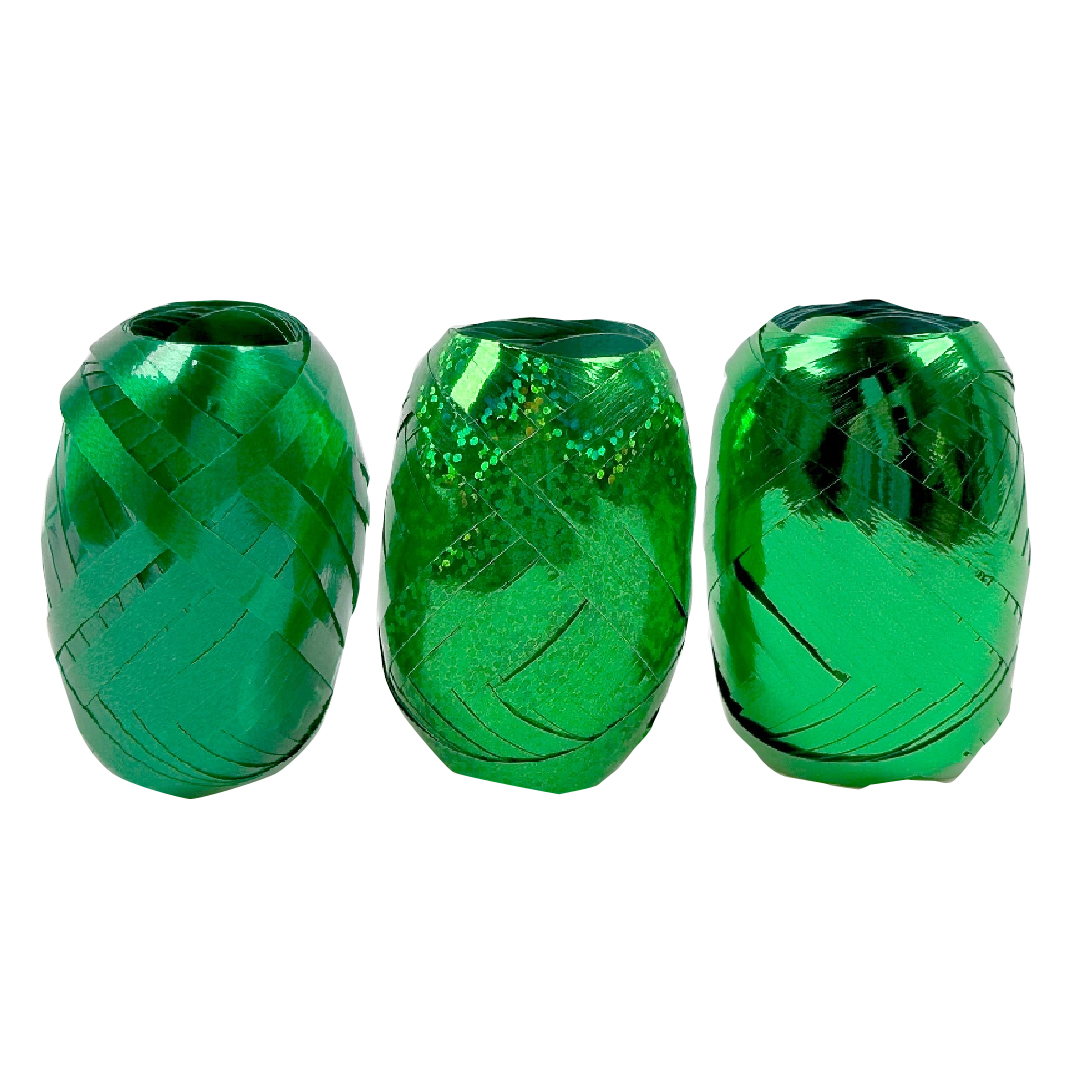 Лента Дон Баллон, 6231640, Зеленый микс, Металл, Лаковая Голография, 3 шт