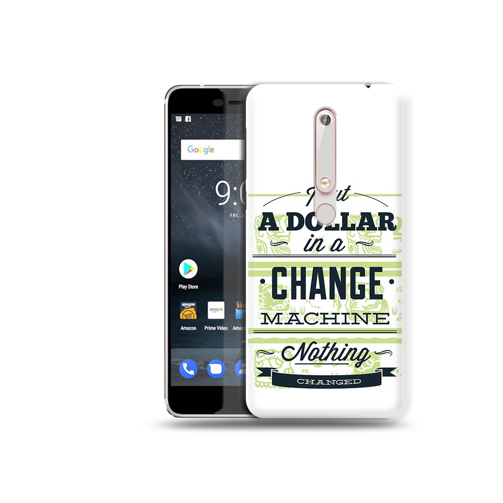 

Чехол MyPads Tocco для Nokia 6 доллар надпись, Прозрачный, Tocco