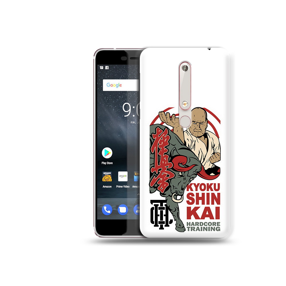 

Чехол MyPads Tocco для Nokia 6 единоборства рисунок, Прозрачный, Tocco