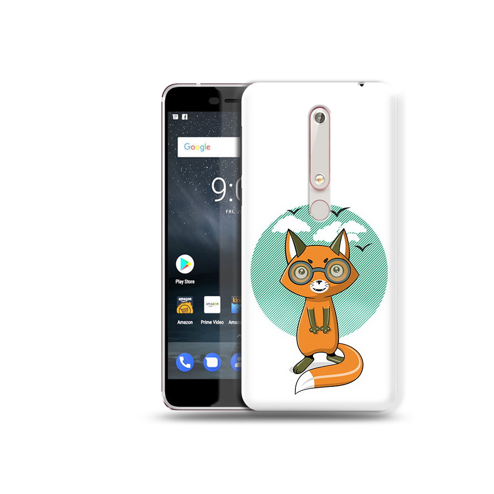 

Чехол MyPads Tocco для Nokia 6 задумчивая лиса, Прозрачный, Tocco