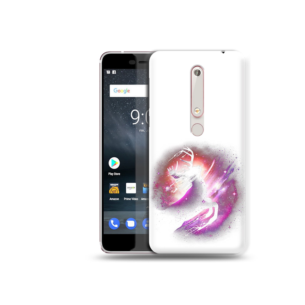 

Чехол MyPads Tocco для Nokia 6 звездный олень, Прозрачный, Tocco