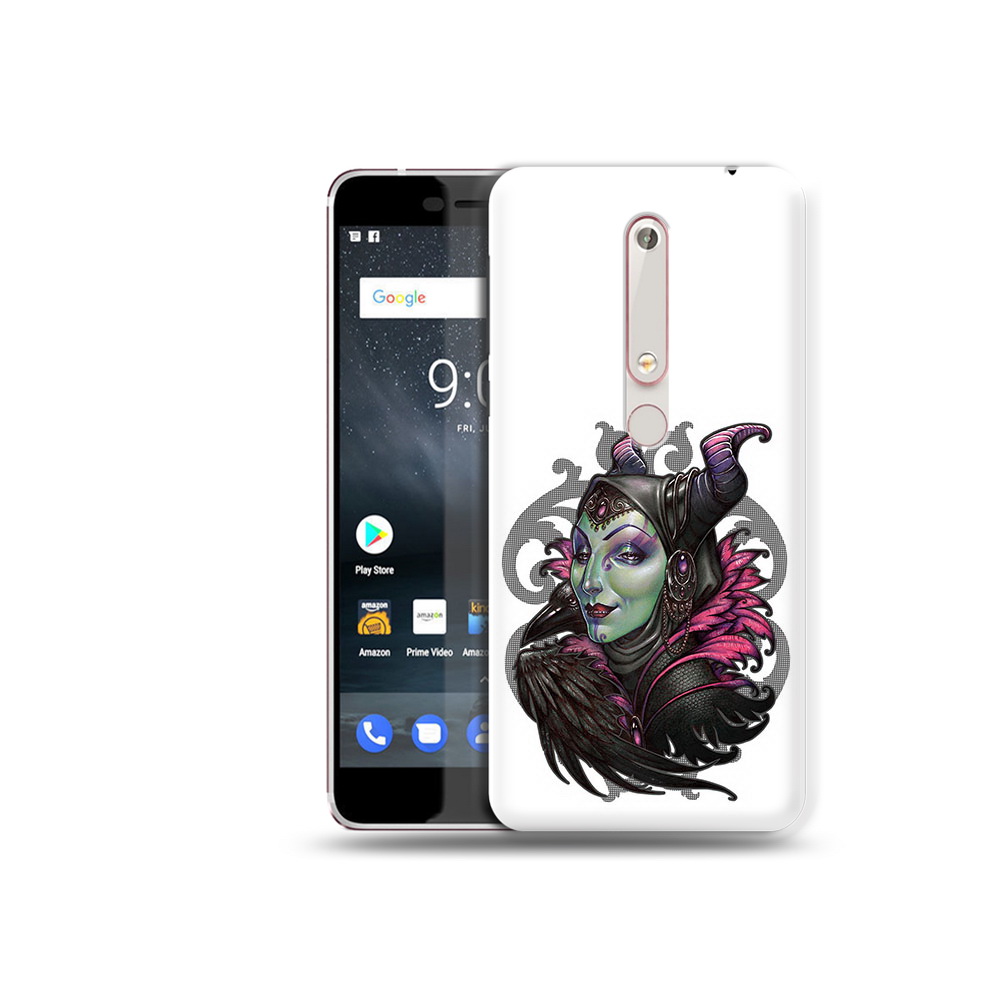 

Чехол MyPads Tocco для Nokia 6 зеленая девушка с вороном, Прозрачный, Tocco